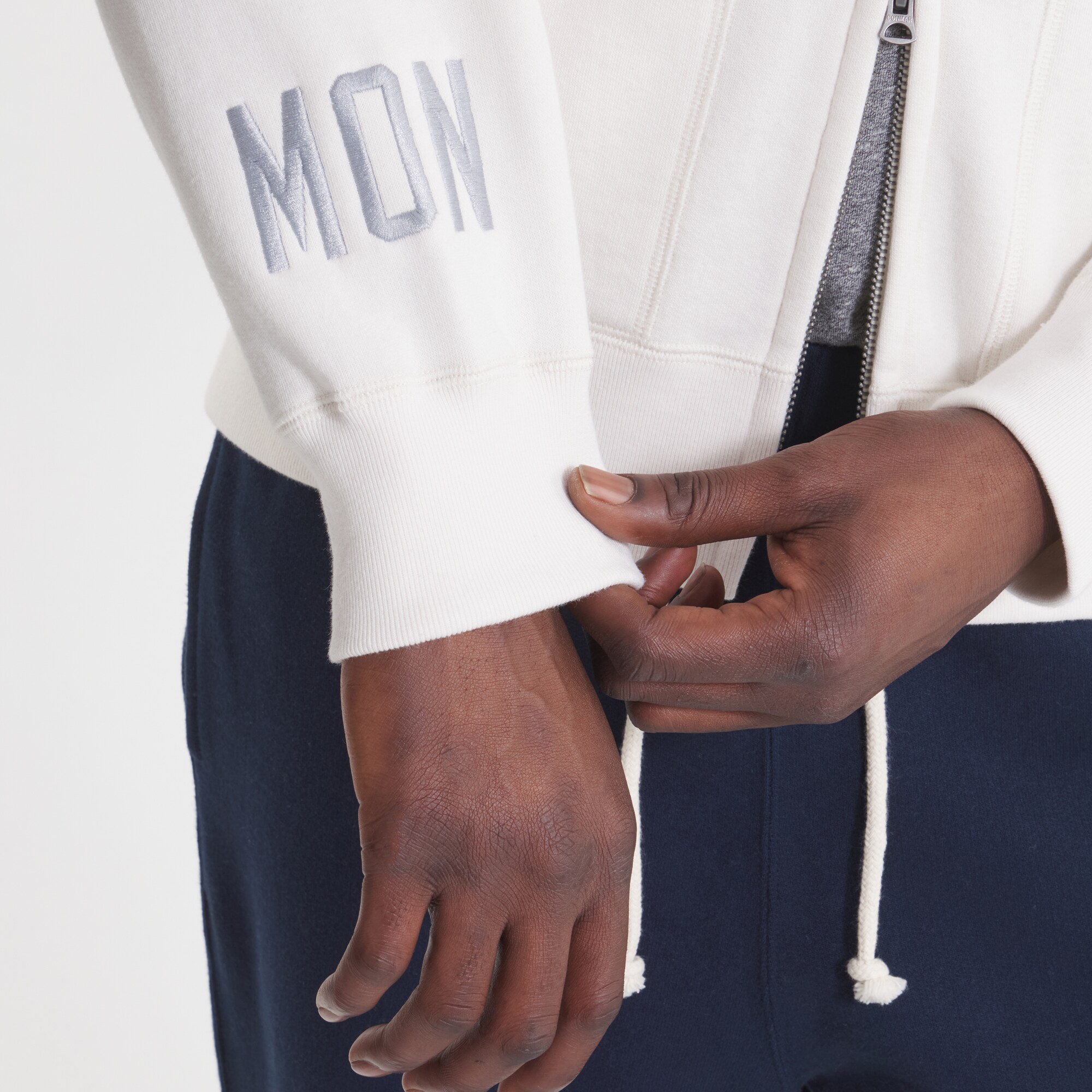 Men's Montreal Canadiens Todd Snyder by Fanatics White Full-Zip Fleece